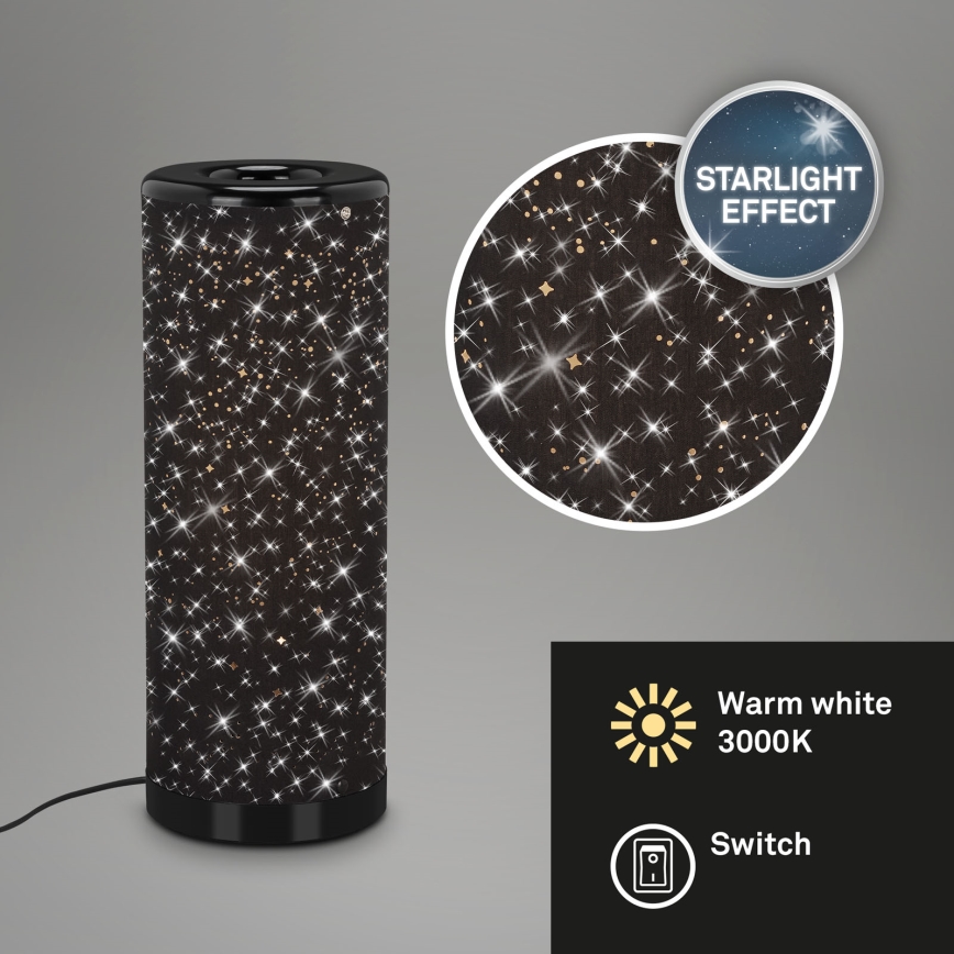 Briloner 7334-015 - LED Stona lampa STARRY SKY 1xGU10/5W/230V crno