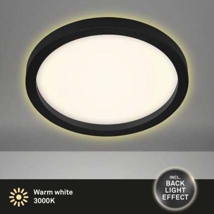 Briloner 7361-015 - LED Plafonjera CADRE LED/18W/230V pr. 29,7 cm crno