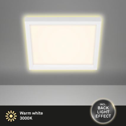 Briloner 7362-016 - LED Plafonjera CADRE LED/18W/230V 29,6x29,6 cm bela