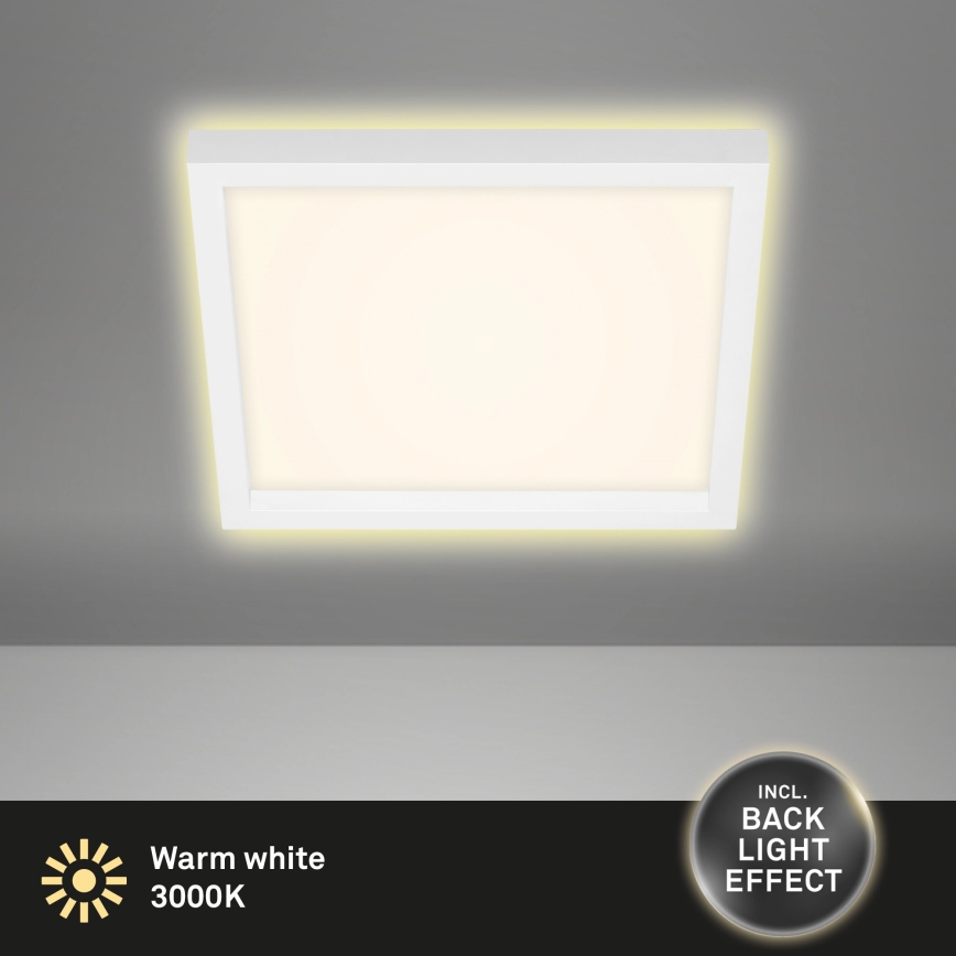 Briloner 7362-016 - LED Plafonjera CADRE LED/18W/230V 29,6x29,6 cm bela