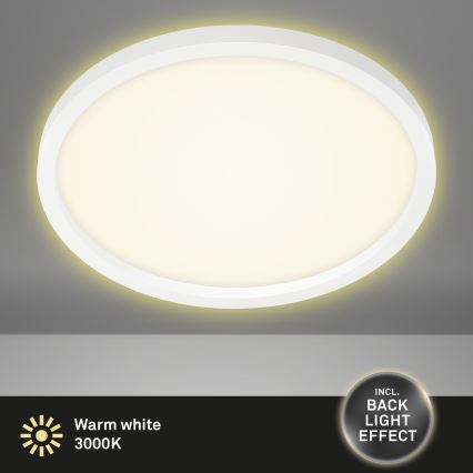 Briloner 7363-016 - LED Plafonjera CADRE LED/22W/230V pr. 42,5 cm bela