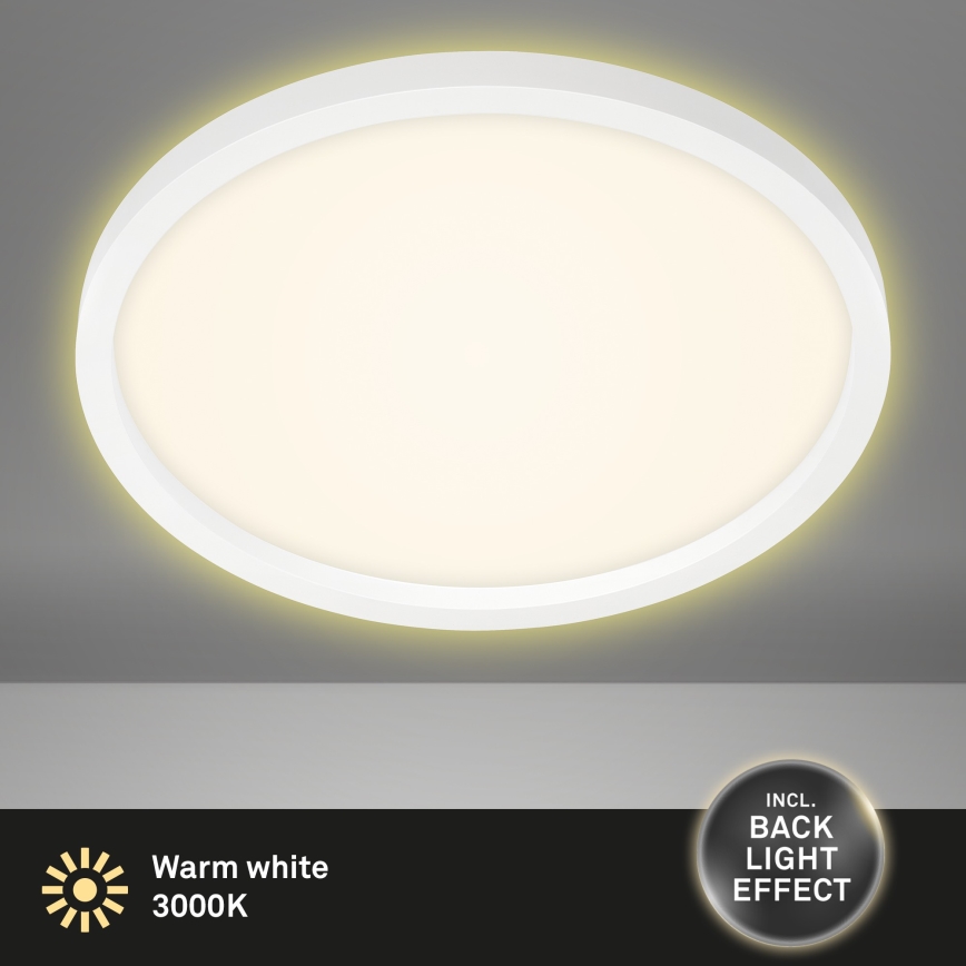 Briloner 7363-016 - LED Plafonjera CADRE LED/22W/230V pr. 42,5 cm bela