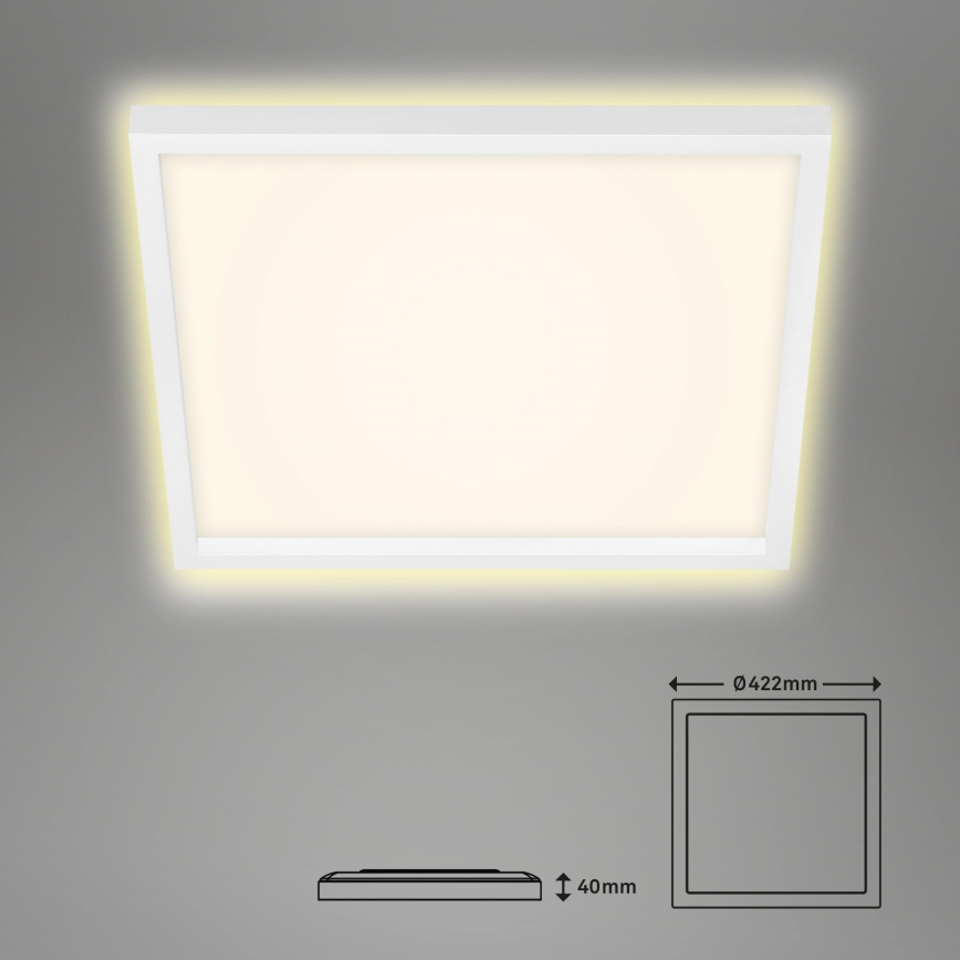Briloner 7364-016 - LED Plafonjera CADRE LED/22W/230V 42,2x42,2 cm bela