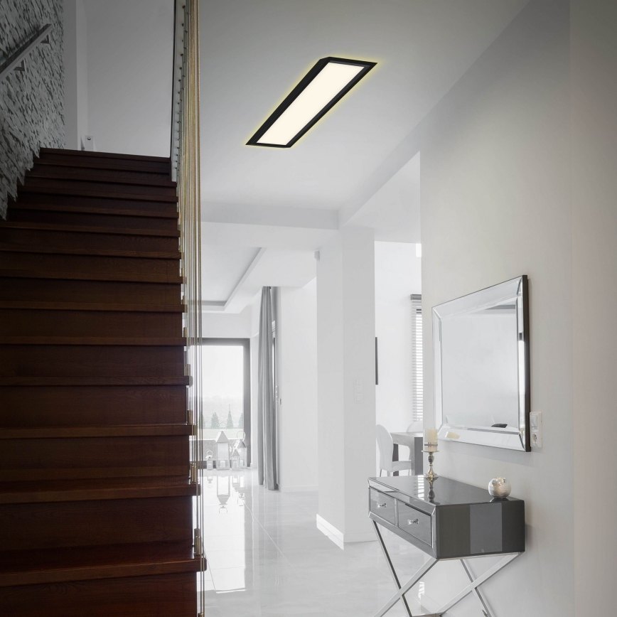 Briloner 7365-015 - LED Plafonjera CADRE LED/22W/230V 58,2x20,2 cm crno