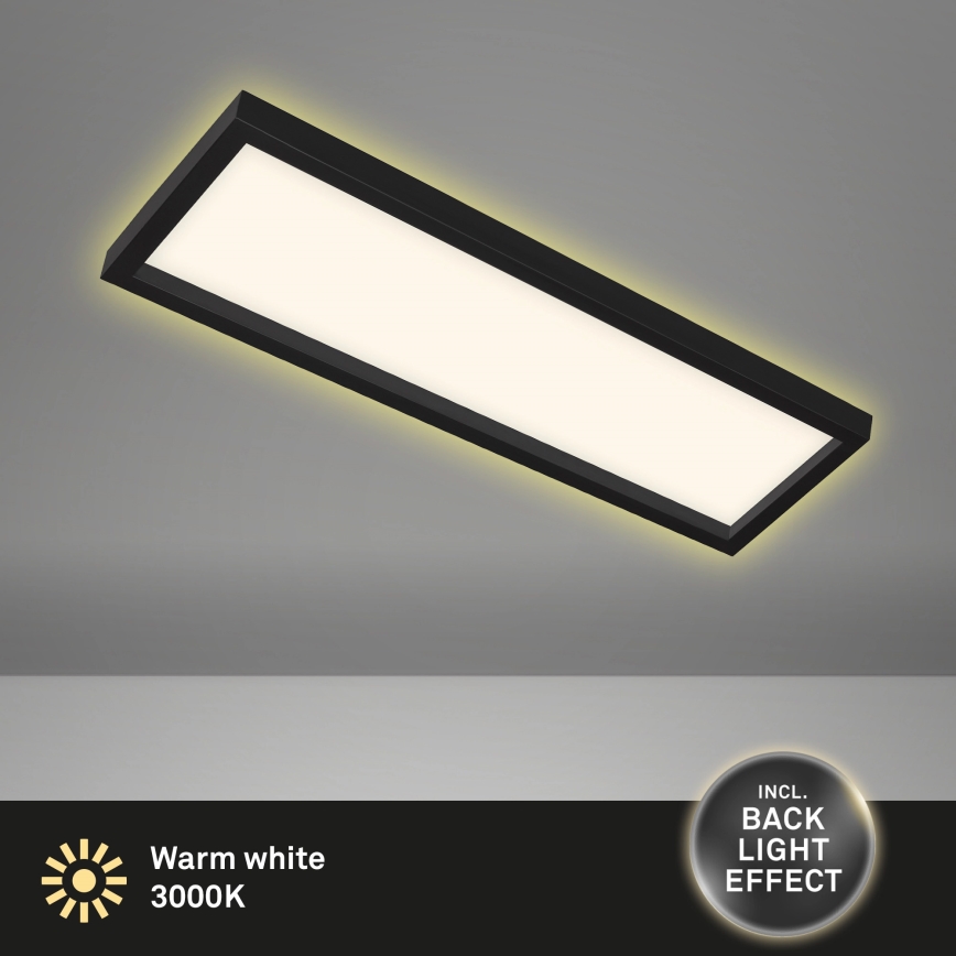 Briloner 7365-015 - LED Plafonjera CADRE LED/22W/230V 58,2x20,2 cm crno