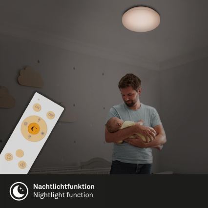 Briloner 7377-016 - LED Prigušiva plafonjera LED/12W/230V 3000-6500K + Daljinski upravljač