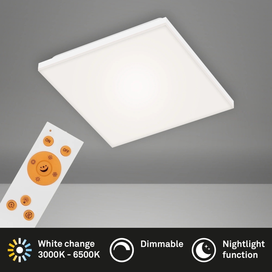Briloner 7378-016 - LED Prigušivi panel LED/12W/230V 3000/4000/6500K + Daljinski upravljač