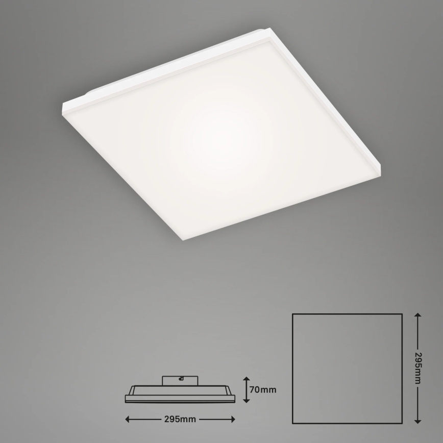 Briloner 7378-016 - LED Prigušivi panel LED/12W/230V 3000/4000/6500K + Daljinski upravljač