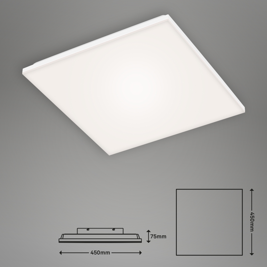 Briloner 7378-116 - LED Prigušiva plafonjera FRAMELESS LED/24W/230V 3000-6500K + Daljinski upravljač
