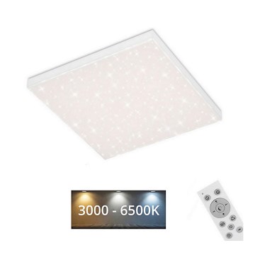 Briloner 7381-016 - LED Prigušiva plafonjera STARRY SKY LED/15W/230V 3000-6500K + Daljinski upravljač