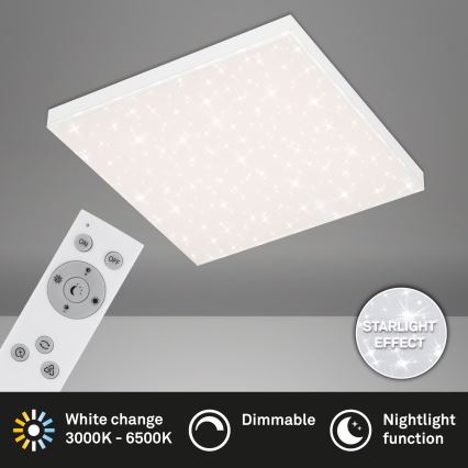 Briloner 7381-116 - LED Prigušiva plafonjera STARRY SKY LED/24W/230V 3000-6500K + Daljinski upravljač