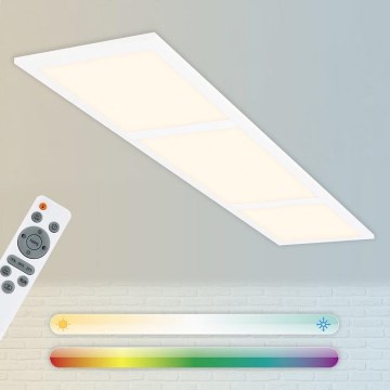 Briloner 7388-016 - LED RGBW Prigušiva plafonjera LED/24W/230V 3000-6500K + Daljinski upravljač