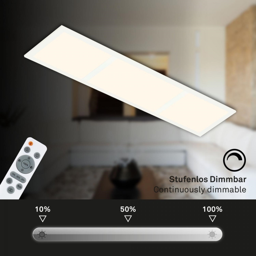 Briloner 7388-016 - LED RGBW Prigušiva plafonjera LED/24W/230V 3000-6500K + Daljinski upravljač