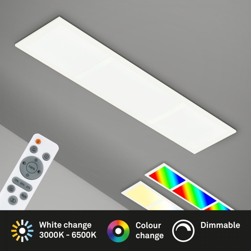 Briloner 7388-016 - LED RGBW Prigušiva plafonjera LED/24W/230V 3000-6500K + Daljinski upravljač