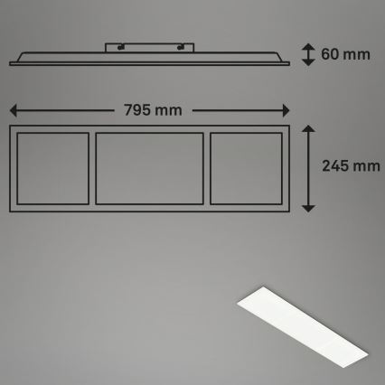 Briloner 7388-016 - LED RGBW Prigušiva plafonjera LED/24W/230V 3000-6500K + Daljinski upravljač