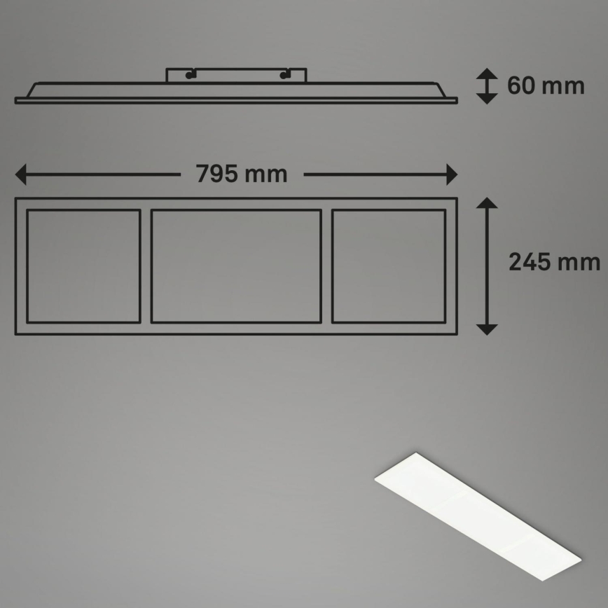 Briloner 7388-016 - LED RGBW prigušiva stropna svetiljka LED/24W/230V 3000-6500K + daljinski upravljač
