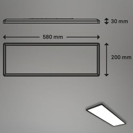 Briloner 7402-415 - LED Plafonjera SLIM LED/22W/230V