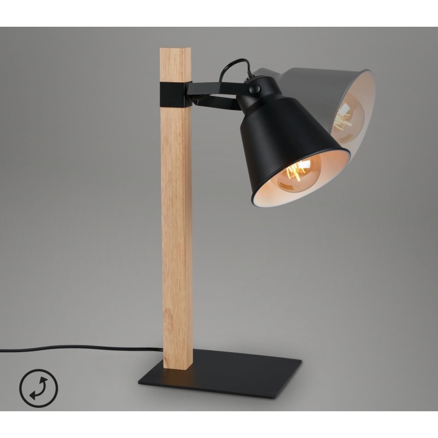 Briloner 7406-015 - Stona lampa TALE 1xE27/25W/230V crno