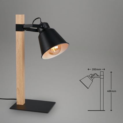 Briloner 7406-015 - Stona lampa TALE 1xE27/25W/230V crno