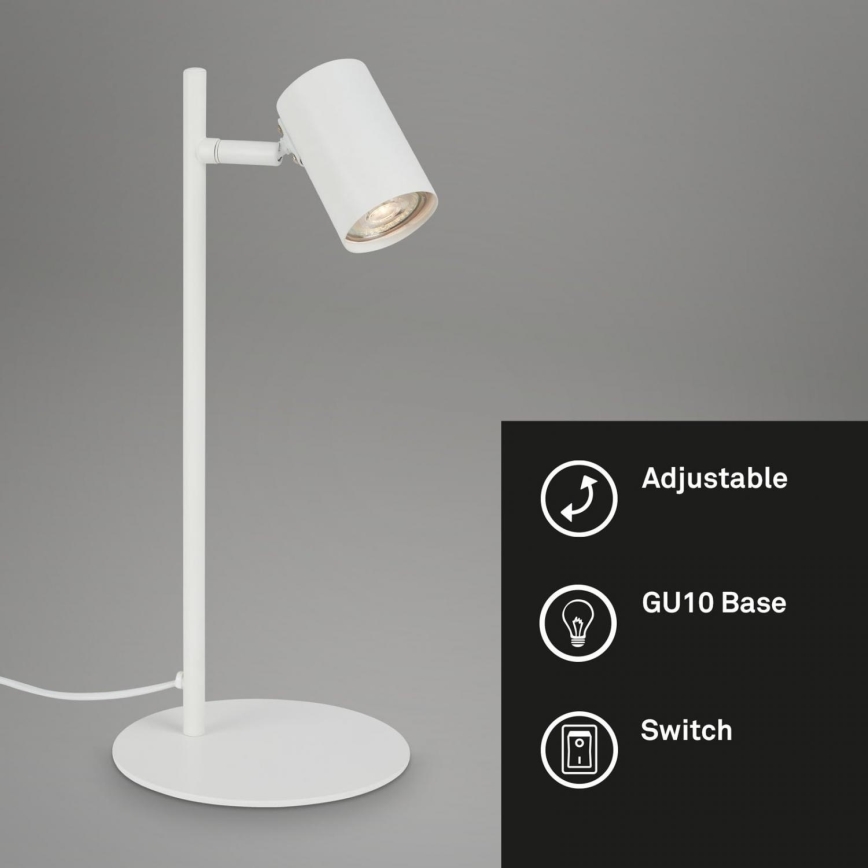 Briloner 7408-016 - Stona lampa RETRO 1xGU10/9W/230V bela