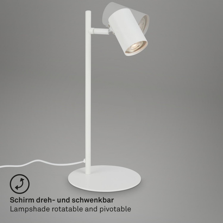 Briloner 7408-016 - Stona lampa RETRO 1xGU10/9W/230V bela