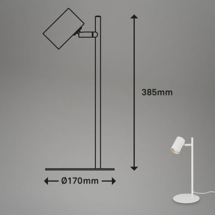 Briloner 7408-016 - Stona lampa RETRO 1xGU10/9W/230V bela