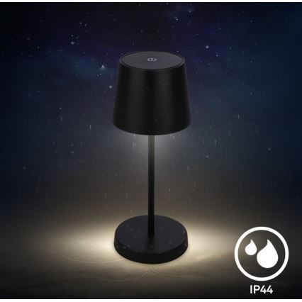 Briloner 7423015 - LED Prigušiva punjiva vanjska stona lampa LED/2,6W/5V IP44 crno