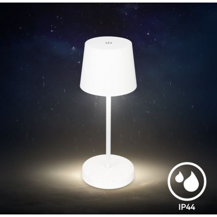 Briloner 7423016 - LED Prigušiva punjiva vanjska stona lampa LED/2,6W/5V IP44 bela