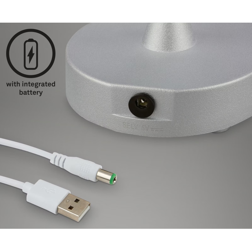Briloner 7445-014 - LED Prigušiva punjiva vanjska dodirna stona lampa LED/3W/5V IP44