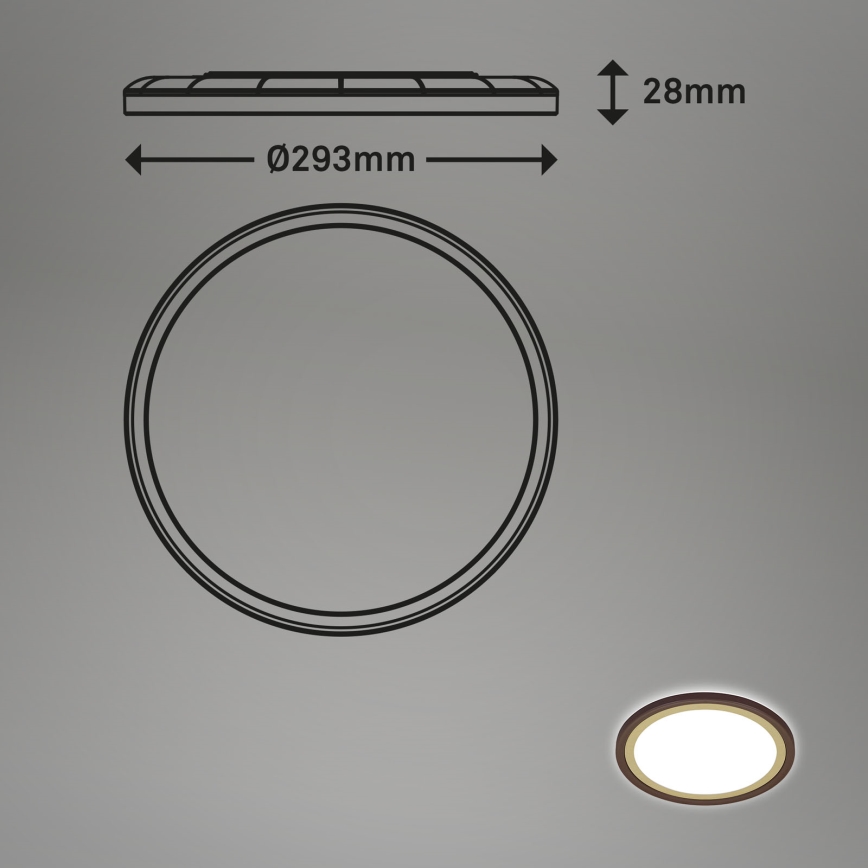 Briloner 7454-417 - LED Plafonjera DECO LED/18W/230V