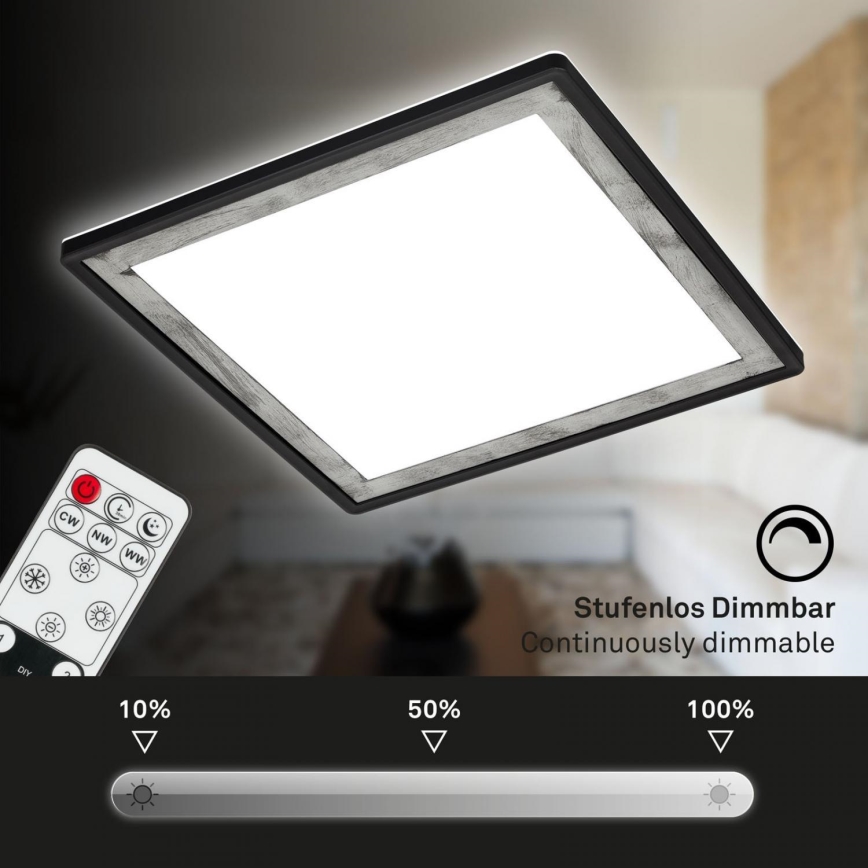 Briloner 7459-414 - LED prigušiva stropna svetiljka SLIM LED/22W/230V 2700-6500K + daljinski upravljač