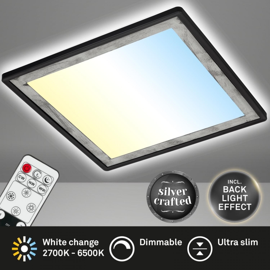 Briloner 7459-414 - LED Prigušiva plafonjera SLIM LED/22W/230V 2700-6500K + Daljinski upravljač