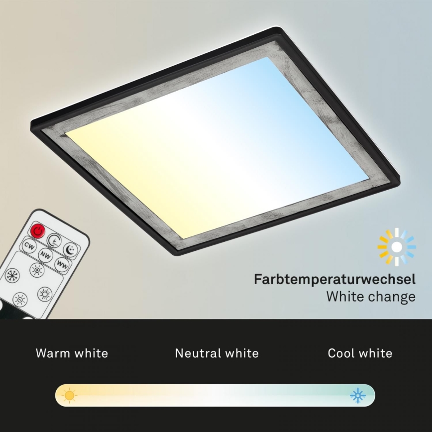 Briloner 7459-414 - LED Prigušiva plafonjera SLIM LED/22W/230V 2700-6500K + Daljinski upravljač