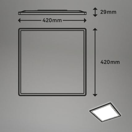 Briloner 7459-414 - LED Prigušiva plafonjera SLIM LED/22W/230V 2700-6500K + Daljinski upravljač