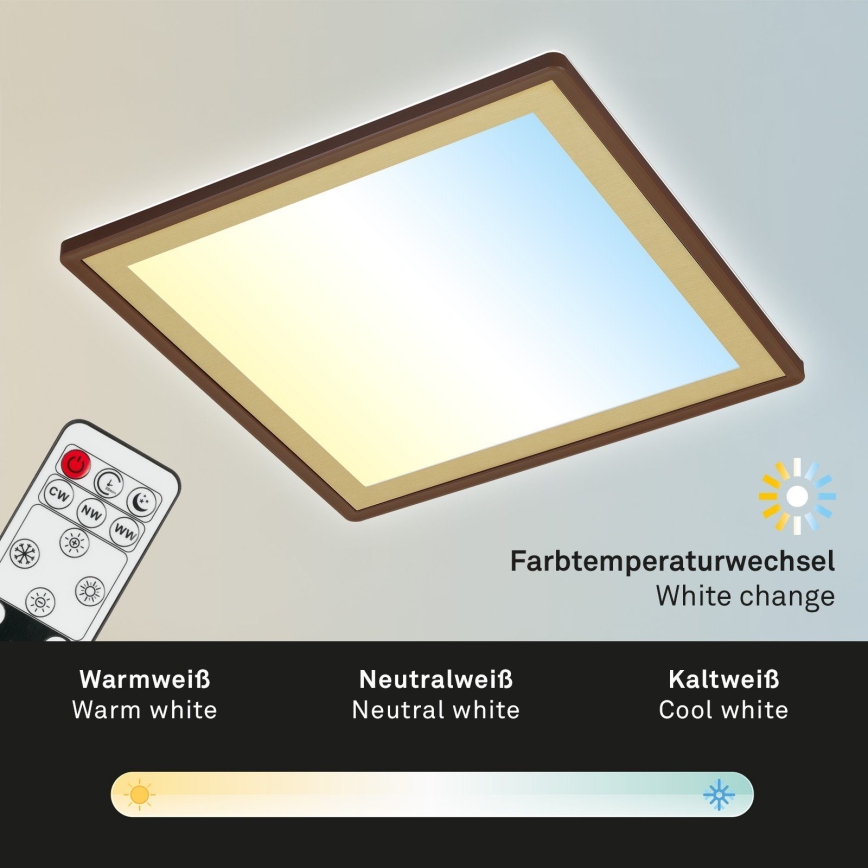 Briloner 7459-417 - LED Prigušiva plafonjera DECO LED/24W/230V 2700-6500K + Daljinski upravljač