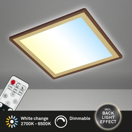 Briloner 7459-417 - LED Prigušiva plafonjera DECO LED/24W/230V 2700-6500K + Daljinski upravljač