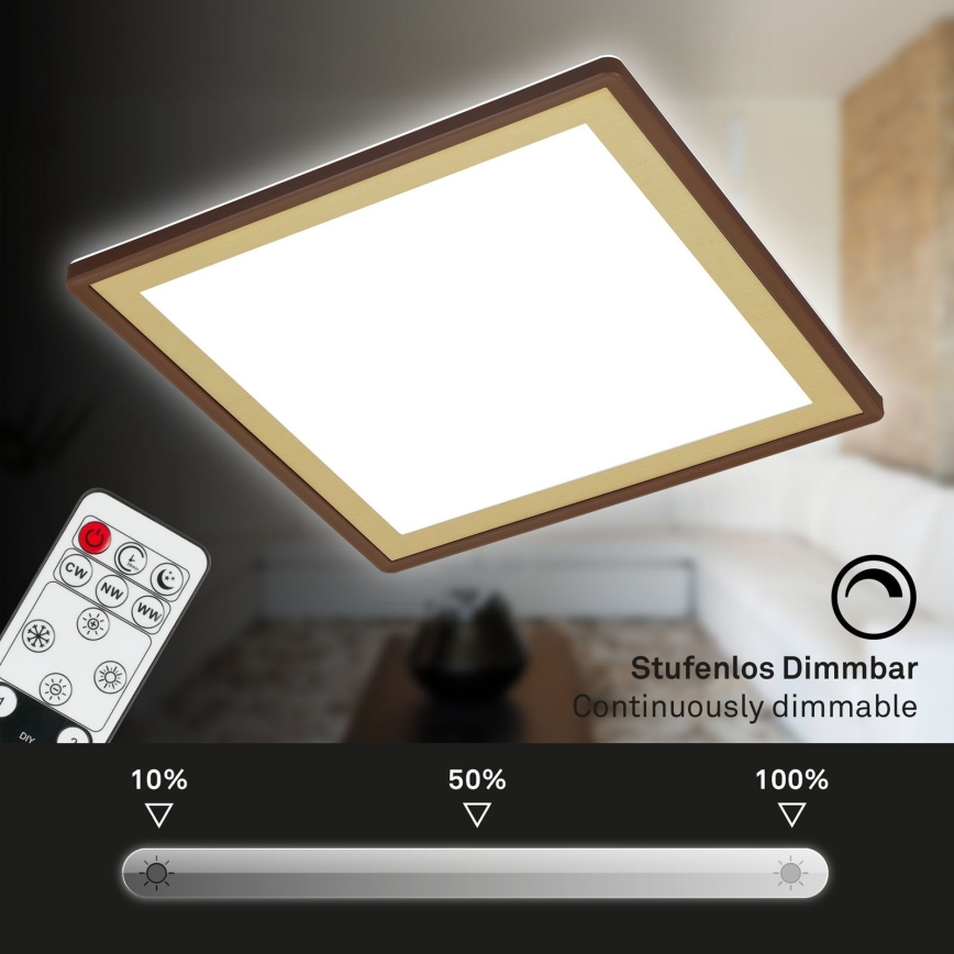 Briloner 7459-417 - LED Prigušiva plafonjera DECO LED/24W/230V 2700-6500K + Daljinski upravljač