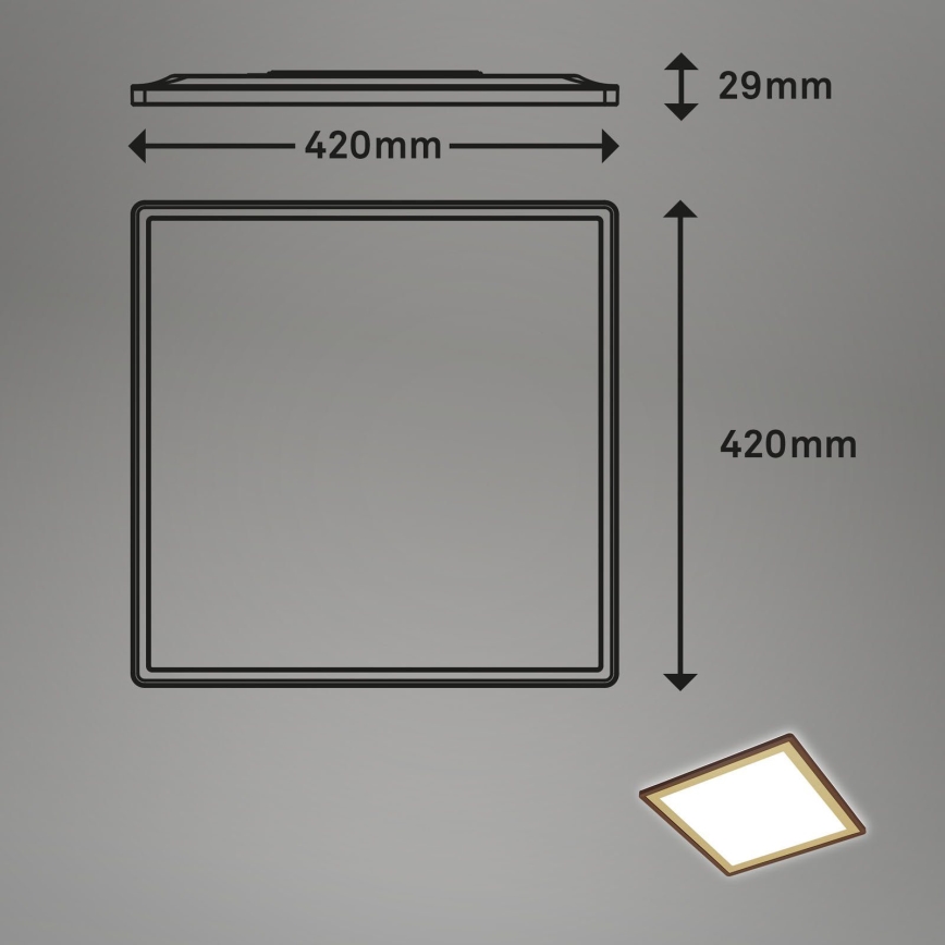 Briloner 7459-417 - LED Prigušiva plafonjera DECO LED/24W/230V 2700-6500K + Daljinski upravljač