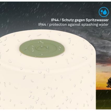 Briloner 7461019 - LED Prigušiva punjiva vanjska stona lampa LED/2W/5V IP44 zelena