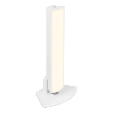Briloner 7474-016 - LED Prigušiva dodirna punjiva vanjska stona lampa 2u1 LED/7W/5V 2200 mAh USB 3000K IP44 bela