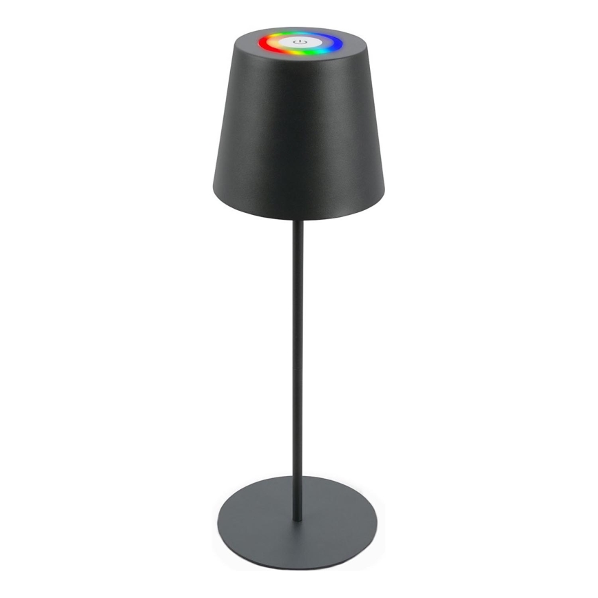 Briloner 7507015 - LED RGB Prigušiva punjiva vanjska stona lampa 2u1 LED/2,5W/5V IP44 antracit