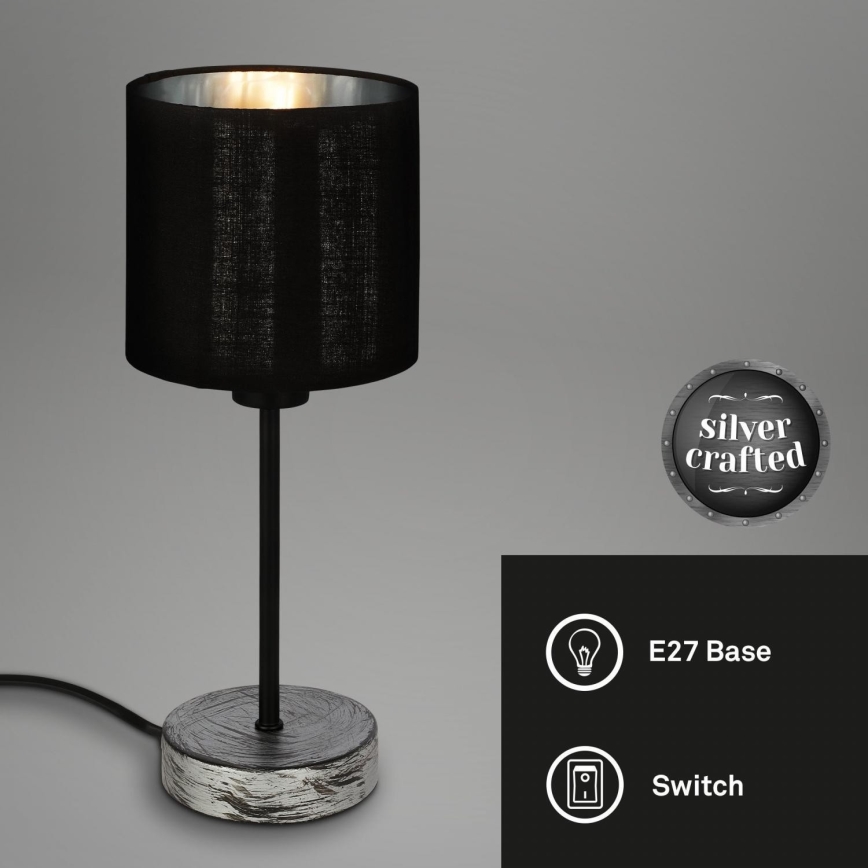 Briloner 7737-014 - Stona lampa SILVER CRAFTED 1xE14/25W/230V