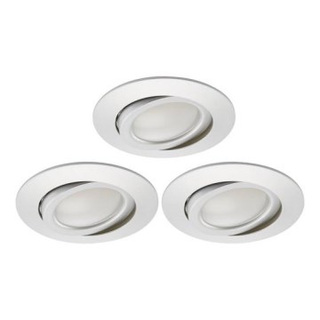 Briloner 8309-039 - Set 3x LED Prigušiva ugradbena lampa za kupatilo LED/5W/230V IP23