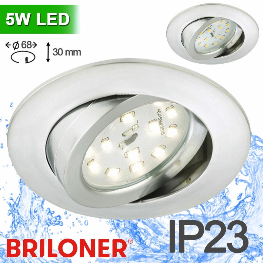 Briloner 8312-019 - ugradbena lampa za kupatilo LED/5W/230V IP23