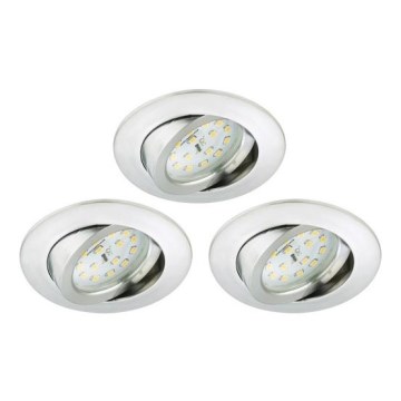 Briloner 8312-039 - Set 3x LED Ugradbena lampa za kupatilo LED/5W/230V IP23