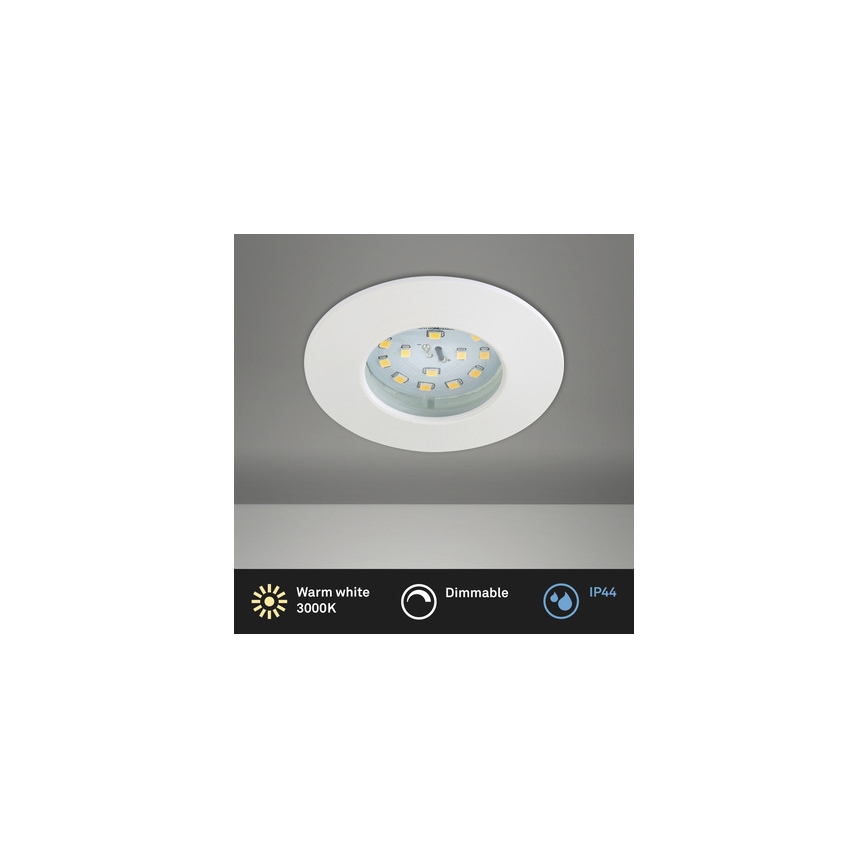 Briloner 8316-016 - LED prigušiva kupatilsko ugradno plafonsko svetlo LED/5,5W/230V IP44 belo