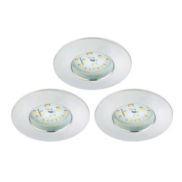 Briloner 8316-039-Set 3x LED Prigušiva ugradbena lampa za kupatilo LED/5,5W/230V IP44