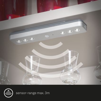 Briloner - LED Orijentacijska lampa sa senzorom LERO LED/0,48W/6xAAA