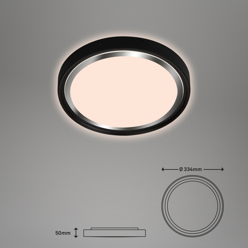 Briloner - LED Plafonjera KAHIKO LED/15W/230V crno