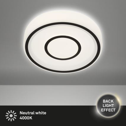 Briloner - LED Plafonjera SIRKEL LED/12W/230V crno